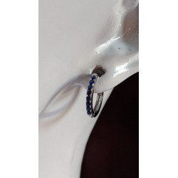 Pendientes Aro Azul