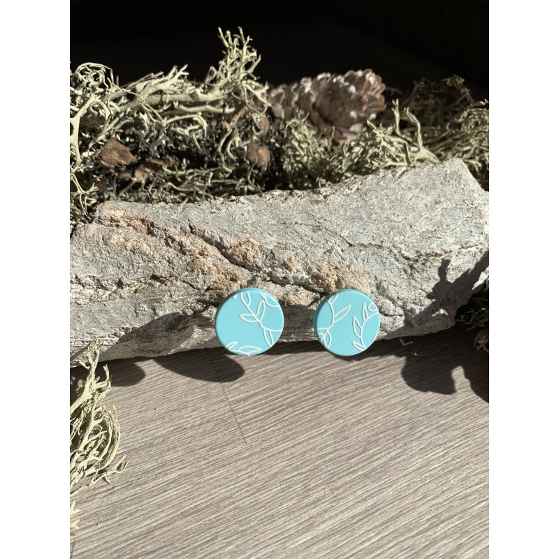Pendientes Botón Ramas