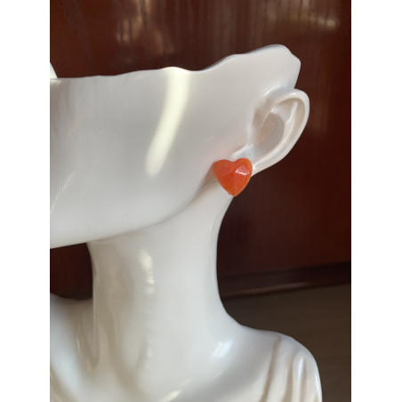 Pendientes Corazón rojo
