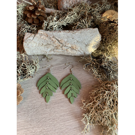 Pendientes Hojas